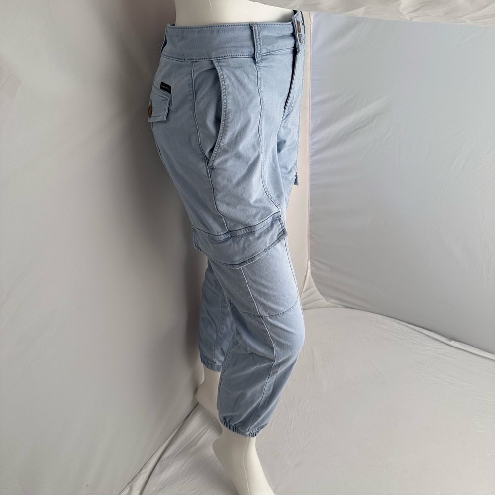 Sanctuary Rebel Ultra Pale blue casual stretch cargo jogger pants - Picture 2 of 15